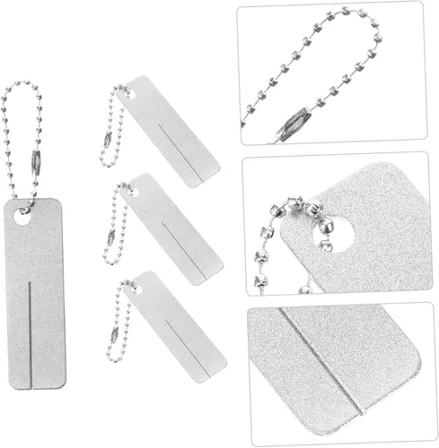 Miniatura 7 de Herramienta de afilador de anzuelos de pesca, archivo de anzuelo portátil de 2.55 pulgadas, piedra de afilar compacta para accesorios de pesca al