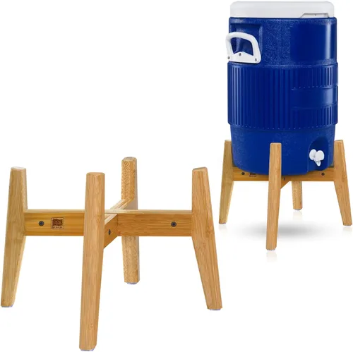 ZPirates Soporte para dispensador de agua de 5 galones - Ajustable, sostiene (3-5 galones) jarras de bebida medianas-grandes, botellas, tarros y