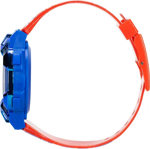 Miniatura 7 de Power Rangers - Reloj para niños, bisel iluminado con luces giratorias, pantalla LCD, fácil de leer, correa de plástico ajustable, perfecto