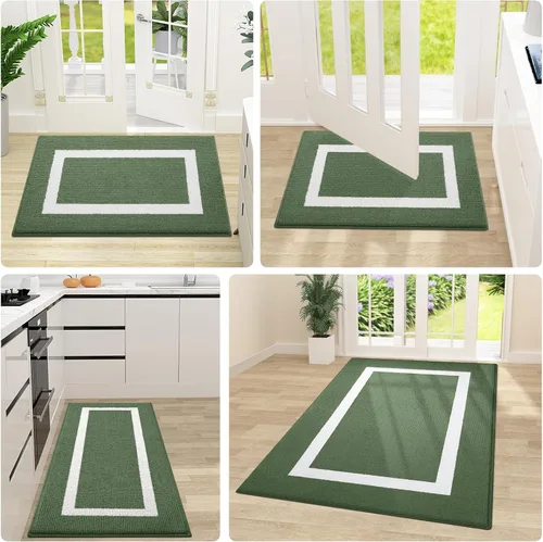 Miniatura 8 de OLANLY Alfombra para Puerta Interior, 59x20, Tapete de Entrada Antideslizante Absorbente Resistente a la Suciedad, Alfombras de Entrada