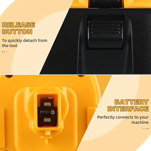 Miniatura 3 de Paquete de 2 baterías de repuesto DC9096 de 4.8 Ah 18 V para DeWalt compatible con baterías Dewalt de 18 V DC9098 DE9098 DE9098 DW9096 DW9095