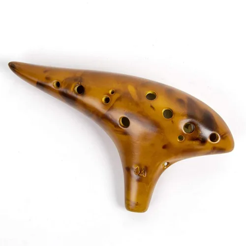 Miniatura 5 de Ocarina, instrumento musical Ocarina de cerámica de 12 tonos Alto C con libro de canciones, cuerda para el cuello, bolsa de transporte, buen regalo
