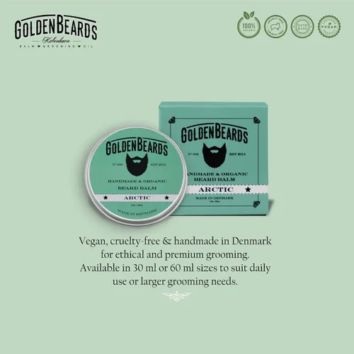 Miniatura 8 de Bálsamo de Barba – Arctic orgánico – 1 fl oz, 100% natural Hidratar la barba y la piel, el perfecto productos de aseo para hombre, barba dorado