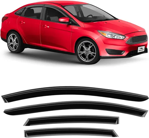 Miniatura 8 de Voron Glass - Protectores de lluvia con cinta adhesiva extra duraderos para Hyundai Elantra 2011-2016 Sedán, deflectores de ventana, viseras