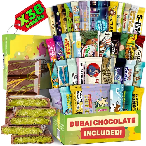 Caja de Aperitivos Internacional, Experiencia Única con Dulces y Golosinas Exóticas Universales de Todo el Mundo, Alimentos Extranjeros Listos para