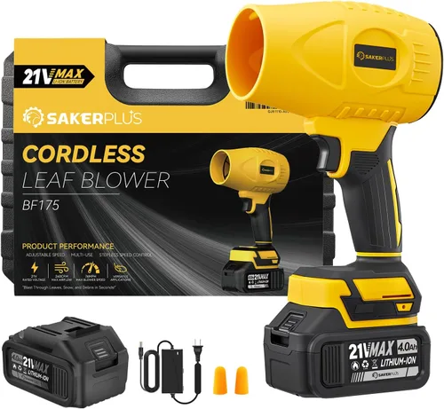 Miniatura 13 de Sakerplus Limpiador de polvo portátil, soplador de hojas inalámbrico, soplador de mano, sopladores de mano para el cuidado del césped, limpieza