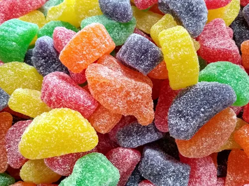 Miniatura 4 de Rebanadas de frutas surtidas – 2 libras de rebanadas de limón fresco delicioso dulce lijado de limón, cereza, fresa, naranja y lima