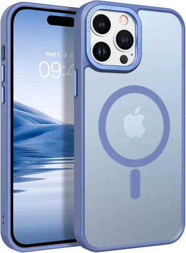 Miniatura 20 de BENTOBEN Funda magnética para iPhone 14 Pro [compatible con Magsafe] translúcida mate 14 Pro, delgada, a prueba de golpes, para mujeres, hombres