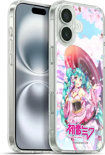 Miniatura 143 de Head Case Designs Licencia Oficial Hatsune Miku Gráficos Lindos Carcasa de Gel [Protección de Grado Militar] Compatible con Apple iPhone 7