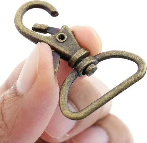 Miniatura 8 de CRAFTMEMORE Ganchos de presión de gatillo de 1 pulgada, clásicos cierres de langosta giratorios para bolso, 20 unidades, CSPS (latón antiguo)
