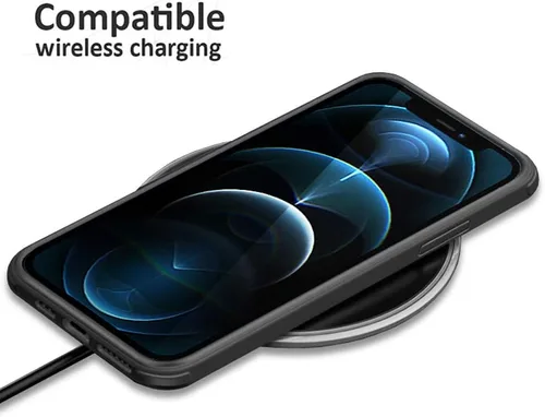 Miniatura 6 de Glass+ Funda compatible con iPhone 12/12 Pro de 6.1 pulgadas, 2020 funda transparente de cuerpo completo con protector de pantalla de vidrio