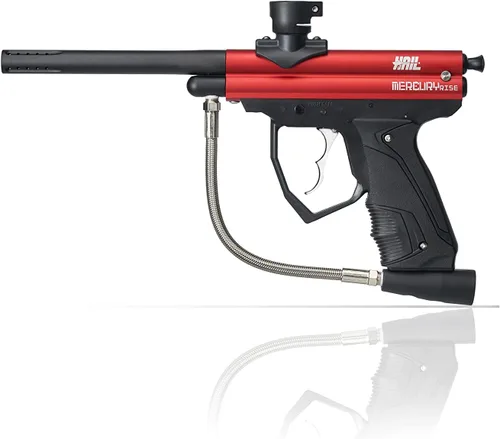 Miniatura 7 de Mercury Rise Marcador de pistola de paintball de calibre .50 semiautomático Hail Granizo Negro