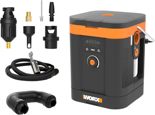 Miniatura 11 de Worx WX092L.9 20V Power Share Inflador de bomba de aire portátil (solo herramienta) 150 PSI, para neumáticos de automóvil, motocicleta y bolas