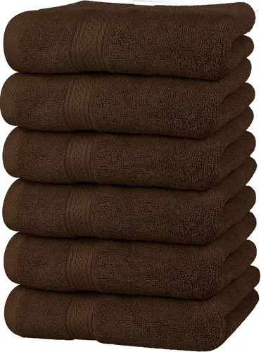 Miniatura 35 de Utopia Towels- Paquete de 6 toallas de mano prémium, 100% algodón hilado en anillo, ultrasuaves y altamente absorbentes, 18 oz/m2 (600 g/m2), 16 x