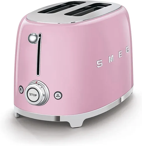 Miniatura 13 de SMEG Tostadora de 2 rebanadas con 6 ajustes preestablecidos y función de descongelación y bandeja de migas extraíble (Jade)