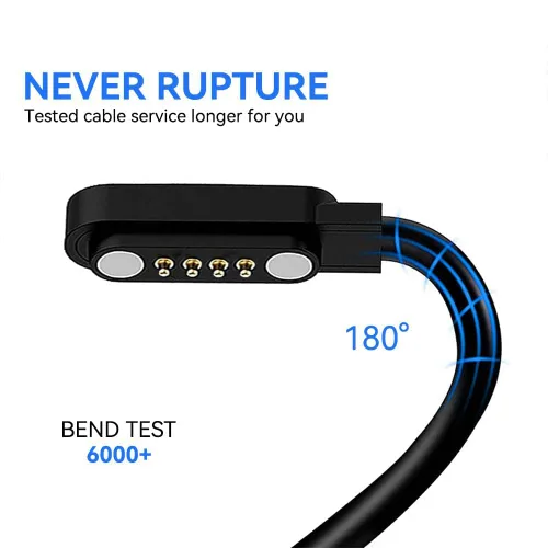 Miniatura 4 de Compatible con el cargador de reloj inteligente K52, Lamshaw 39.4 in, cable de carga USB magnético de repuesto, cable de carga compatible con LIGE