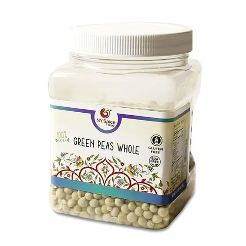 NY SPICE SHOP Guisantes verdes enteros (1.5 libras) Guisantes verdes Gramos (Vatana, Matar) - Guisantes verdes secos naturales