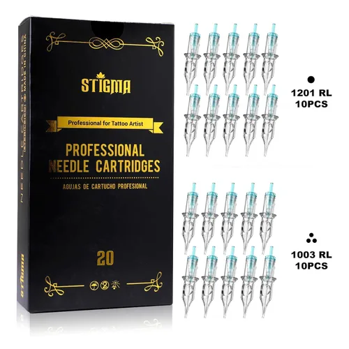 Miniatura 6 de STIGMA Kit de tatuaje inalámbrico con bolígrafo de tatuaje giratorio, batería de tatuaje de 1400 mAh, 20 agujas de cartucho de tatuaje y 7