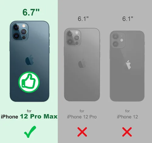 Miniatura 2 de Silverback Funda para iPhone 12, iPhone 12 Pro, funda con purpurina holográfica líquida móvil con soporte, funda protectora con soporte de anillo