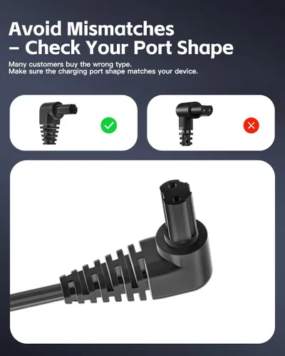 Miniatura 2 de Cargador de repuesto de 15 V para Black and Decker HLVA320J HLVA315J HLVA315J22 HLVA320J26 HLVA315J62 HLVA320J22 Modelo Cable de carga al vacío