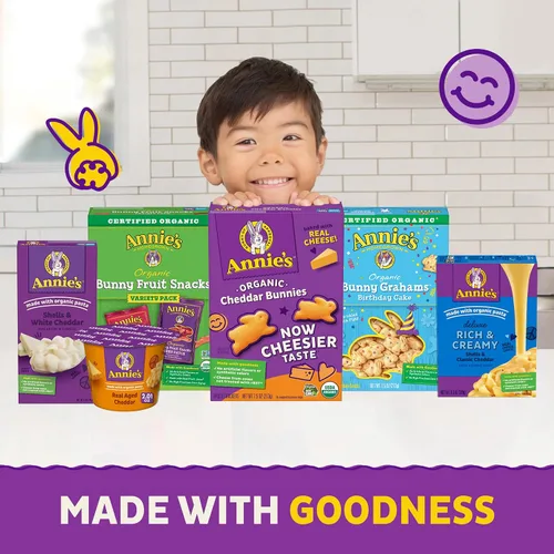Miniatura 7 de Annie's Galletas orgánicas originales de Cheddar Squares horneadas, hechas con queso real, 11.25 onzas