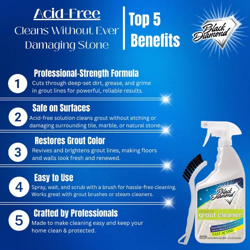 Miniatura 2 de Ultimate Grout Cleaner es el mejor limpiador para azulejos, cerámica, porcelana, mármol sin ácidos seguro limpieza profunda & quitamanchas incluso