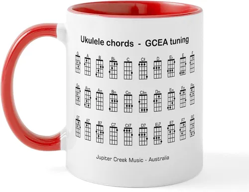 Miniatura 10 de CafePress Peace Love - Taza de café de cerámica para ukelele (11 oz (11.0 fl oz)