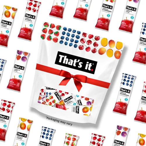 Miniatura 2 de That's it - Caja de regalo de barras de frutas { paquete de 20 }100% natural, sin gluten, vegano, bajo en carbohidratos, paquete variado