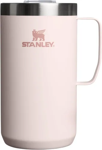 Miniatura 16 de STANLEY Everyday Camp Mug de 24 onzas, tapa para beber, taza para café, té y bebidas, taza de café aislada de acero inoxidable, sin BPA, color ceniza
