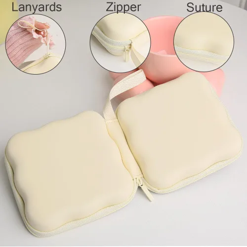 Miniatura 5 de Funda de almacenamiento para cargador, diseño de ondas, protector de cargador de viaje, organizador de cables para auriculares, caja