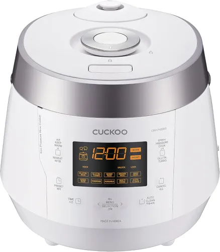Miniatura 13 de Cuckoo CRP-P0609S - Olla de presión eléctrica para arroz, con calentamiento por inducción (negra)