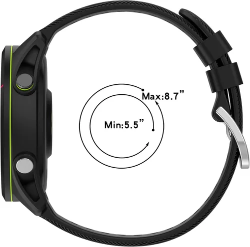 Miniatura 5 de Miimall Correa de silicona compatible con Garmin Forerunner 255