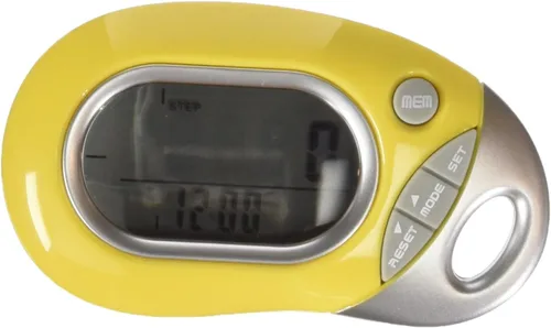 PE771 - Podómetro 3D para caminar con clip y correa | Memoria de 7 días, contador de pasos preciso, distancia a pie millas/km, contador de calorías,