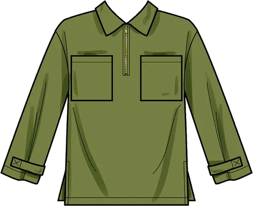 Miniatura 9 de Simplicity Paquete de tops con media cremallera para hombre y mujer, cuello y pantalones sin cierre, patrón de costura código 9278, tallas XS-M