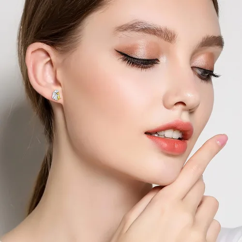 Miniatura 2 de Hypoallergenic Dog Earrings 925 Sterling Silver Cute Animal Dog Stud Earrings Dog Jewelry Gifts for Women Girls Pet Lover