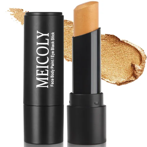 Miniatura 24 de MEICOLY Barra de maquillaje para ojos negros azul real, impermeable para béisbol, sóftbol, fútbol, lacrosse, barra de pintura corporal y facial azul
