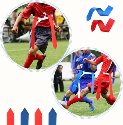 Miniatura 6 de NANSHINE Banderas de fútbol con bandera, con banderas, para niños, jóvenes o adultos, equipamiento de entrenamiento