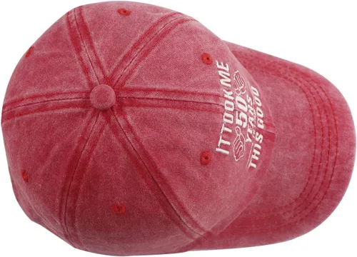 Miniatura 10 de It Took Me 50 Years to Look This Good Hat para mujeres y hombres, divertida gorra de béisbol ajustable bordada 50 cumpleaños