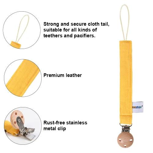 Miniatura 2 de Juguete mordedor de silicona de grado alimenticio para bebés con soporte para chupete, juguetes para aliviar el dolor de dentición, juego de regalo