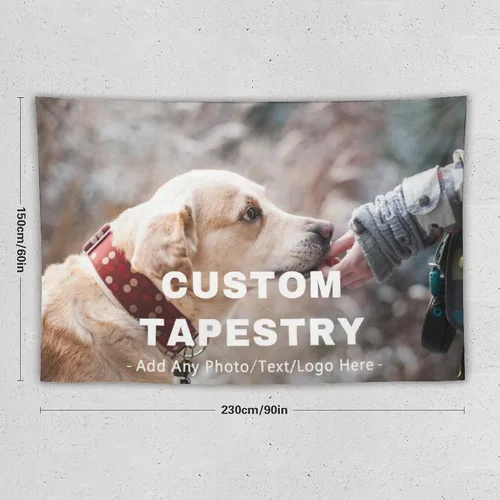 Miniatura 3 de AXKEUDO Regalos para la familia, tapiz personalizado con cualquier foto, telón de fondo para colgar en la pared como arte de pared, recuerdos Diseño