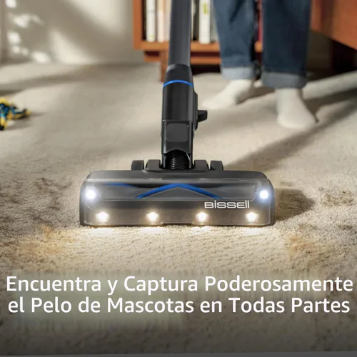 Miniatura 2 de Bissell PowerClean Self-Standing Cordless Vacuum w/Tangle Free Brush Roll, Removeable Battery, Wall Mount, Upholstery Tool & Bright Headlights