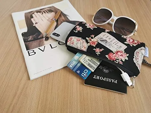 Miniatura 5 de Tainada Bolso de mano para teléfono para mujer, con doble cremallera, cartera para iPhone 15 Pro Max, 15 Plus, Samsung S23+