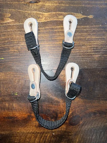 Miniatura 4 de Correas de nailon negro para montar toros para adultos, 5/8 "x 15", hecho en Brasil Master Bulls