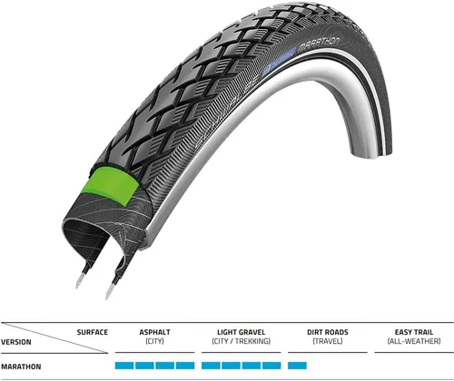 Miniatura 5 de Schwalbe Marathon Green Guard Reflex - Neumático turístico con cable