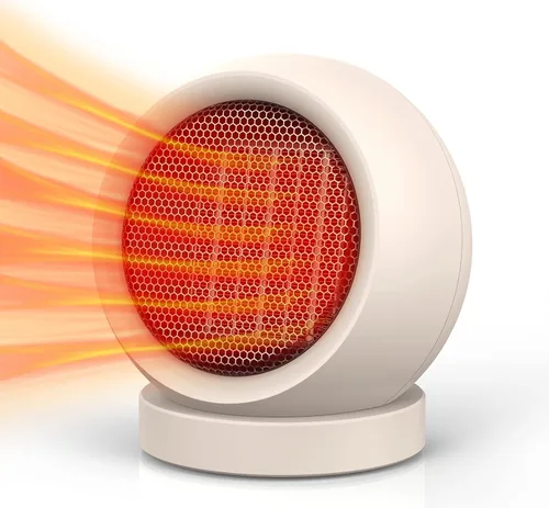 Coolfor Calentador de Espacio, PTC Cerámico/Calentador Eléctrico Portátil de Escritorio de Alto Rendimiento, Calentador de Escritorio para Hogar,