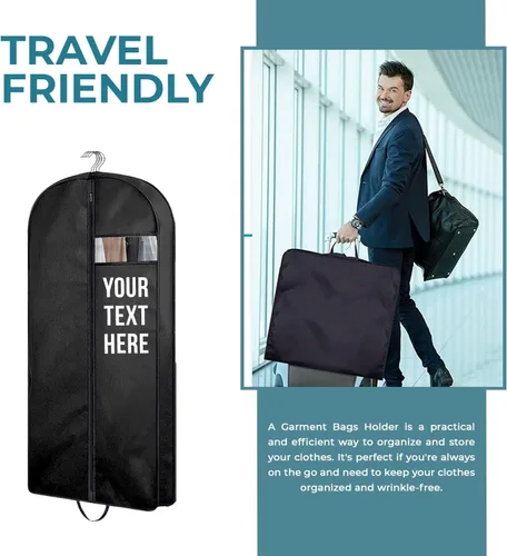 Miniatura 5 de Personalized Passion Bolsas de ropa para hombres y mujeres, tamaño perfecto de 60 pulgadas, funda de traje para viajes y almacenamiento, bolsa