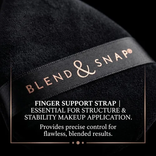 Miniatura 6 de BLEND & SNAP - Esponja de maquillaje triangular de terciopelo grande para una cobertura suave e impecable, esponja secante para base