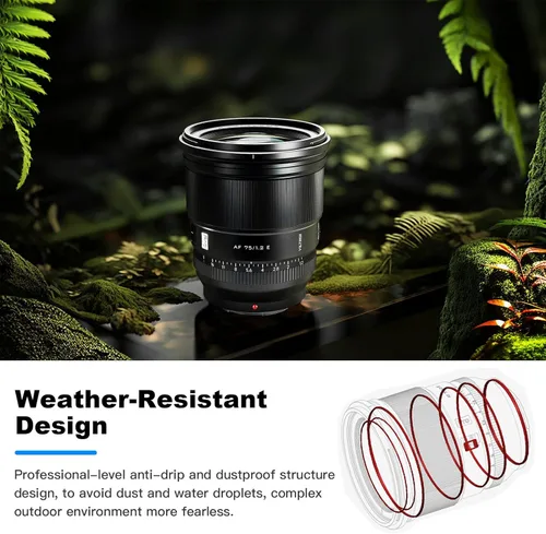 Miniatura 2 de VILTROX PRO 75mm F1.2 f/1.2 lente prime de montaje E APS-C con enfoque automático de gran apertura para cámaras Sony E-Mount a7R a7RIII a7IV a7RV A1