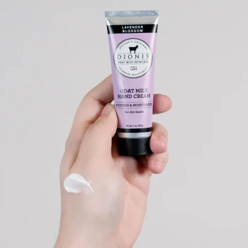Miniatura 3 de Dionis Crema de manos de leche de cabra flor de lavanda 1 oz (paquete de 4)