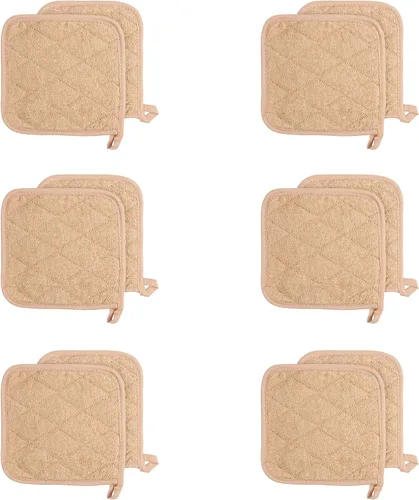 Miniatura 18 de Arkwright Agarraderas para Ollas de Cocina - Juego de 12 Almohadillas Cuadradas Resistente al Calor, Almohadillas de Cocina Profesionales Lavables